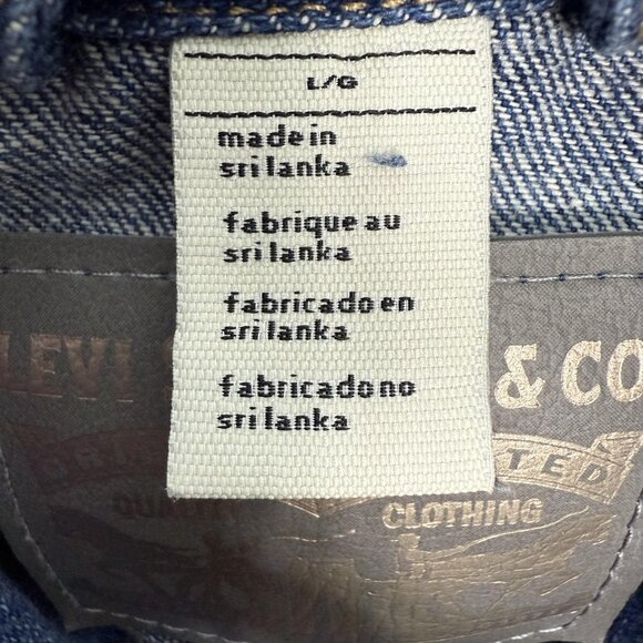 Levi's Vest Womens L Denim Button‎ Up Trucker Blue Western 100% Cotton Pockets - Picture 9 of 11